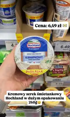 Dino Kremowy serek twarogowy kanapkowy śmietankowy Hochland oferta
