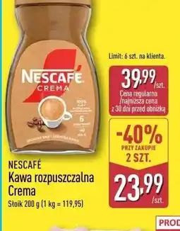 ALDI Kawa rozpuszczalna Nescafe oferta