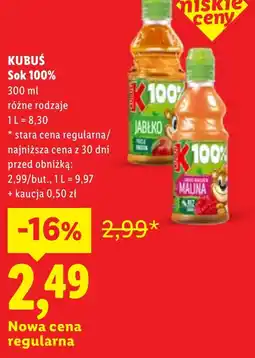 Lidl Sok Kubuś oferta
