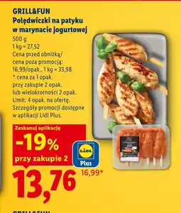 Lidl Polędwiczki z kurczaka Grill&Fun oferta