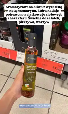 ALDI Aromatyzowana oliwa z oliwek extra vergine z rozmarynem Gourmet Finest Cuisine oferta