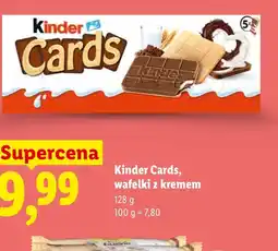 Lidl Wafelki Kinder oferta