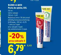Lidl Pasta do zębów Blend-a-med oferta