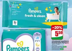 Dino Chusteczki nawilżane fresh&clean Pampers oferta
