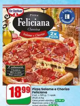 Dino Pizza salame e chorizo Feliciana oferta