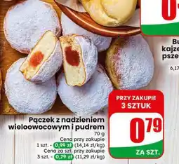 Dino Pączek z nadzieniem wieloowocowym i pudrem oferta