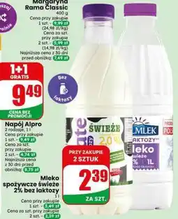 Dino Mleko spożywcze świeże 2% bez laktozy oferta