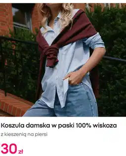 Pepco Koszula damska w paski 100% wiskoza oferta