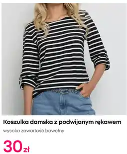 Pepco Koszulka damska z podwijanym rękawem oferta