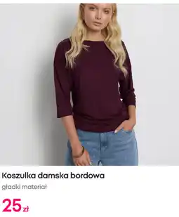 Pepco Koszulka damska bordowa oferta