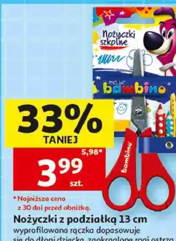 Auchan Nożyczki z podziałką Bambino 13 cm oferta