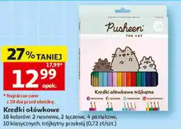 Auchan Kredki ołówkowe trójkątne Pusheen oferta