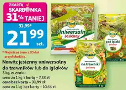 Auchan Nawóz jesienny uniwersalny do trawników lub do iglaków Planta oferta