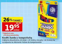 Auchan Kredki Jumbo z temperówką Astra dwustronne oferta