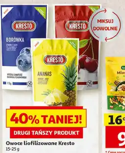 Auchan Owoce liofilizowane Kresto oferta