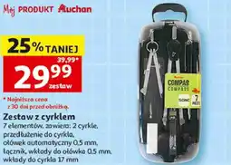 Auchan Auchan Zestaw z cyrklem 7 elementów oferta