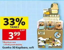 Auchan Gumka 3D Kapibara, soft oferta