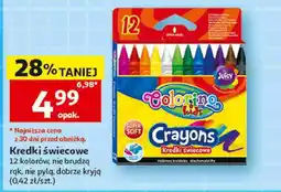 Auchan Kredki świecowe Colorino Kids Crayons oferta