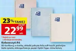 Auchan Kołozeszyt A4 Oxford oferta