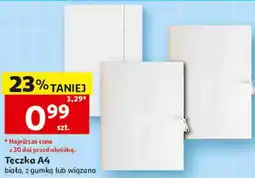 Auchan Teczka A4 biała, z gumką lub wiązana oferta