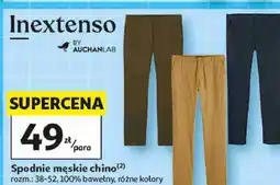 Auchan Inextenso Spodnie męskie chino oferta