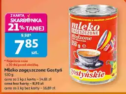 Auchan Mleko zagęszczone słodzone Gostyńskie oferta