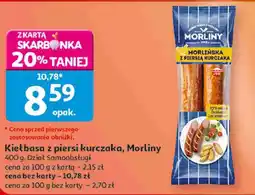 Auchan Kiełbasa z piersi kurczaka Morliny oferta