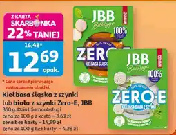 Auchan Kiełbasa śląska z szynki lub biała z szynki Zero-E JBB oferta