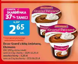 Auchan Deser Grand z bitą śmietaną Ehrmann oferta