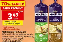 Auchan Makaron nitki Goliard oferta