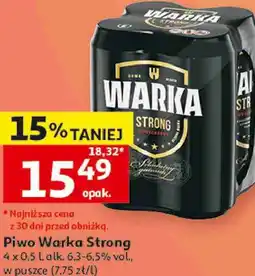 Auchan Piwo Warka Strong oferta