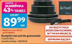 Auchan Komplet naczyń do gotowania 5 elementów Actuel oferta