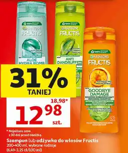 Auchan Szampon lub odżywka do włosów Fructis oferta