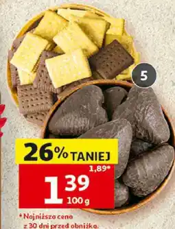 Auchan Pierniki Mazowieckie luzem lub w opakowaniu lub Ciastka Mafijne oferta