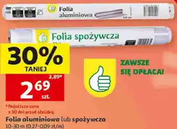 Auchan Folia aluminiowa lub spożywcza oferta