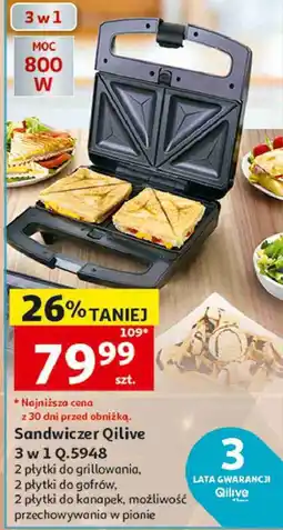 Auchan Sandwiczer Qilive 3 w 1 Q.5948 oferta