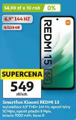 Auchan Smartfon Xiaomi REDMI 15 oferta
