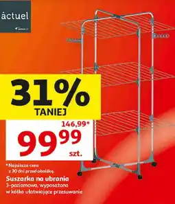 Auchan Suszarka na ubrania 3-poziomowa Actuel oferta