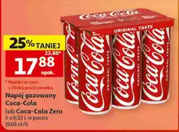 Auchan Napój gazowany Coca-Cola lub Coca-Cola Zero oferta