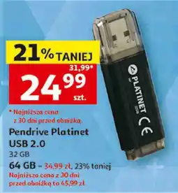 Auchan Pendrive Platinet USB 2.0 oferta