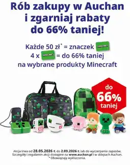 Auchan Akcesoria i zabawki Minecraft oferta