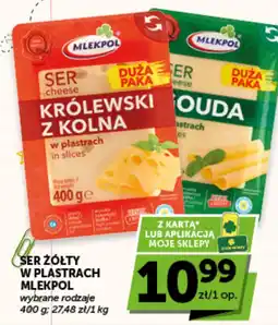 Groszek Ser żółty w plastrach Mlekpols oferta