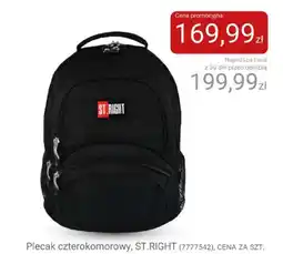 Smyk Plecak czterokomorowy, ST.RIGHT oferta