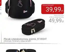 Smyk Plecak czterokomorowy, piórnik, ST.RIGHT oferta