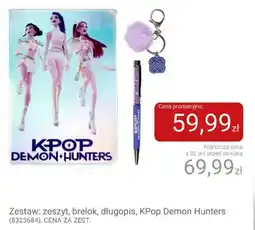 Smyk Zestaw: zeszyt, brelok, długopis, KPop Demon Hunters oferta