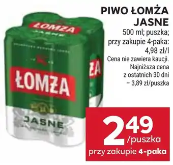Piwo Łomża Jasne