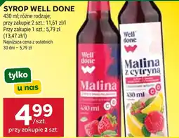 Stokrotka Market Syrop Well Done Malina oferta