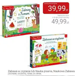 Smyk Zabawa w czytanie lub Nauka pisania, Naukowa Zabawa oferta