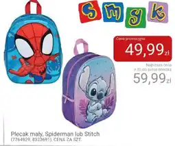 Smyk Plecak mały, Spiderman lub Stitch oferta