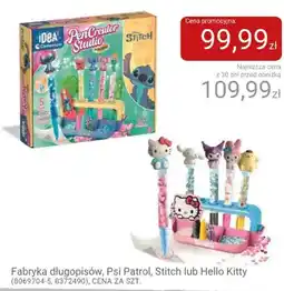 Smyk Fabryka długopisów, Psi Patrol, Stitch lub Hello Kitty oferta